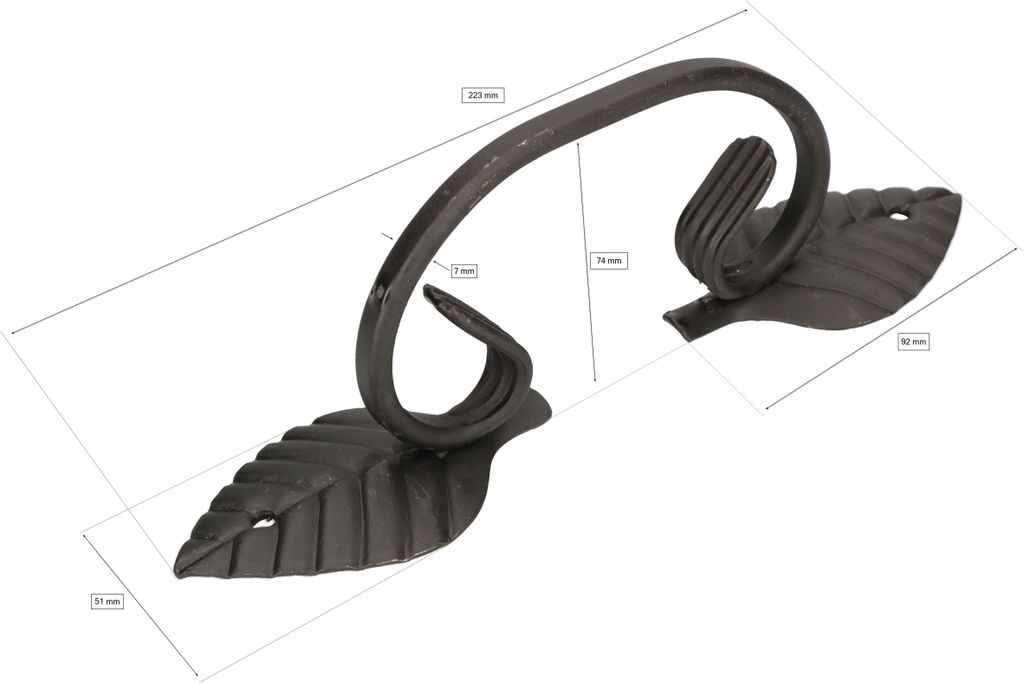 KOTARBAU® Door Handle 72 Mm Left Right For Profile Cylinder Black Door