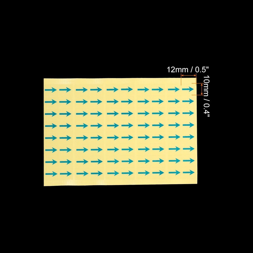 800 Stš¹ck Klein Pfeil Aufkleber Blau, 12x10mm Selbstklebende Pfeil Aufkleber Etikett fš¹r Sammelalbum DIY Karten Basteln Kalender Datum Markie...
