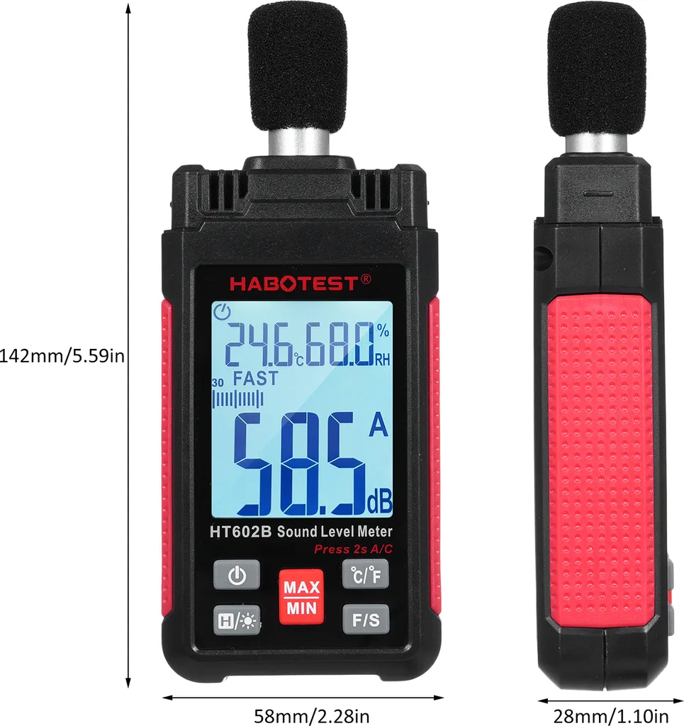 Réduisez les nuisances sonores avec le décibelmètre HT602B thermo-hygromètre