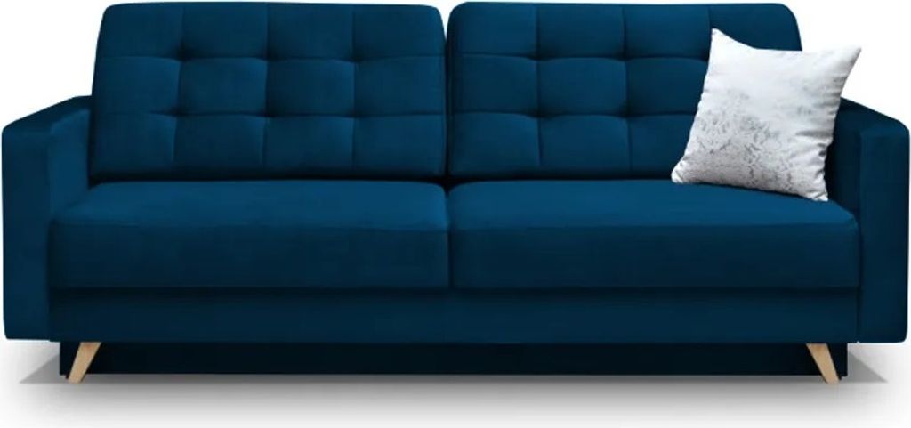 Sofa mit Schlaffunktion und Bettkasten, Couch für Wohnzimmer, Schlafsofa Federkern Sofagarnitur Polstersofa Wohnlandschaft mit Bettfunktion - 229 ...