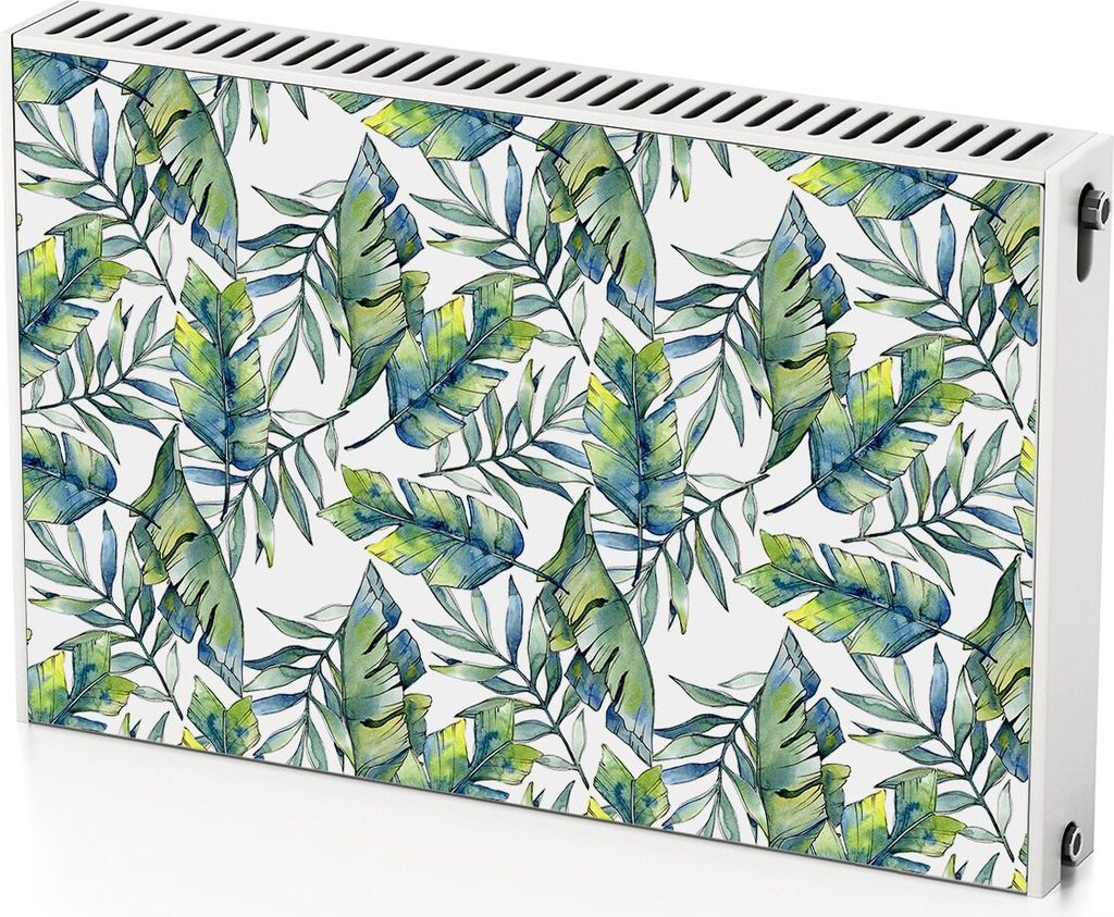 Blätter – Magnetische Heizkörperabdeckung – 90x60 cm – Magnet Heizkörperabdeckung – 3D Würfel – Heizkörperverkleidung – Magnetisch...