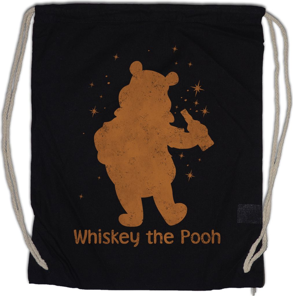 Urban Backwoods Whiskey the Pooh, Turnbeutel, Farbe: Schwarz