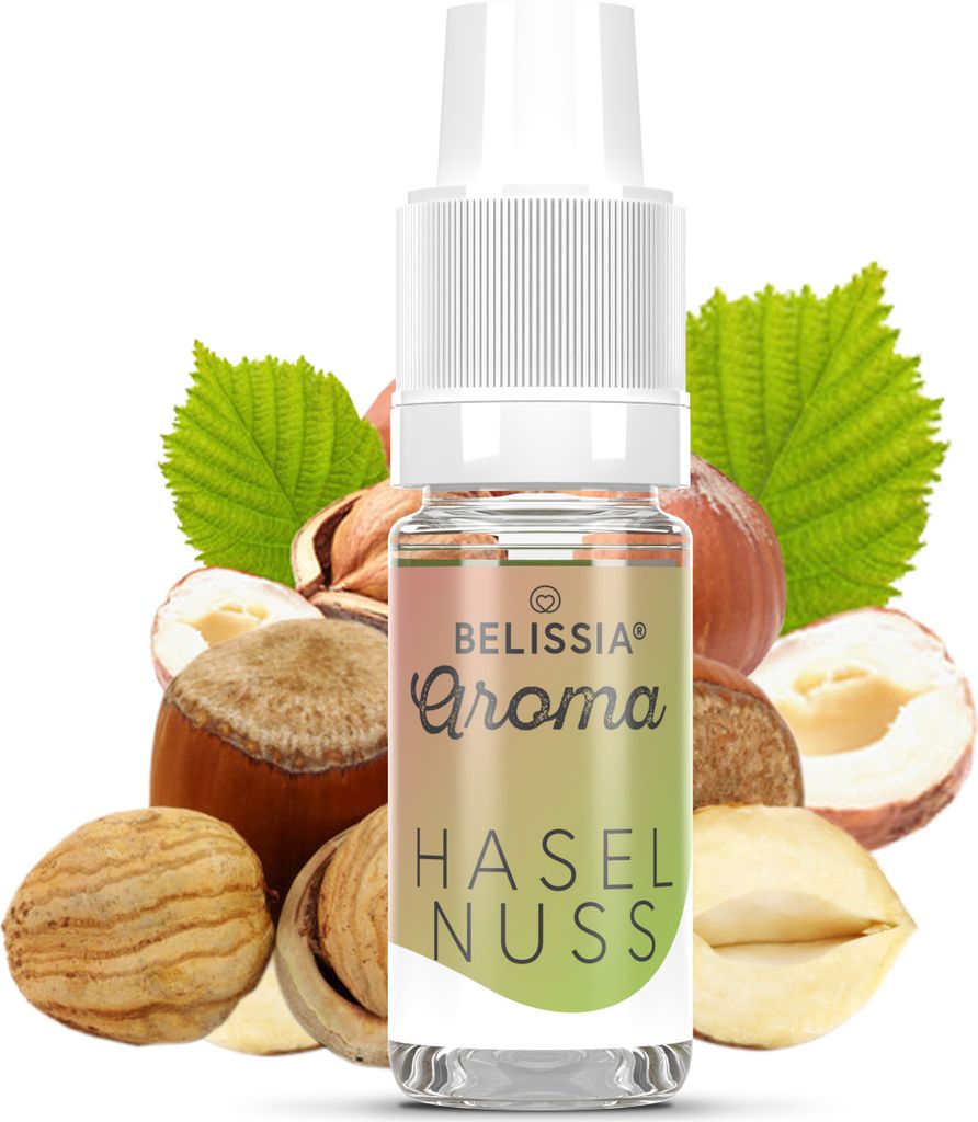 Belissia Lebensmittelaroma Haselnuss - 10ml Hochdosiertes Produktbild 