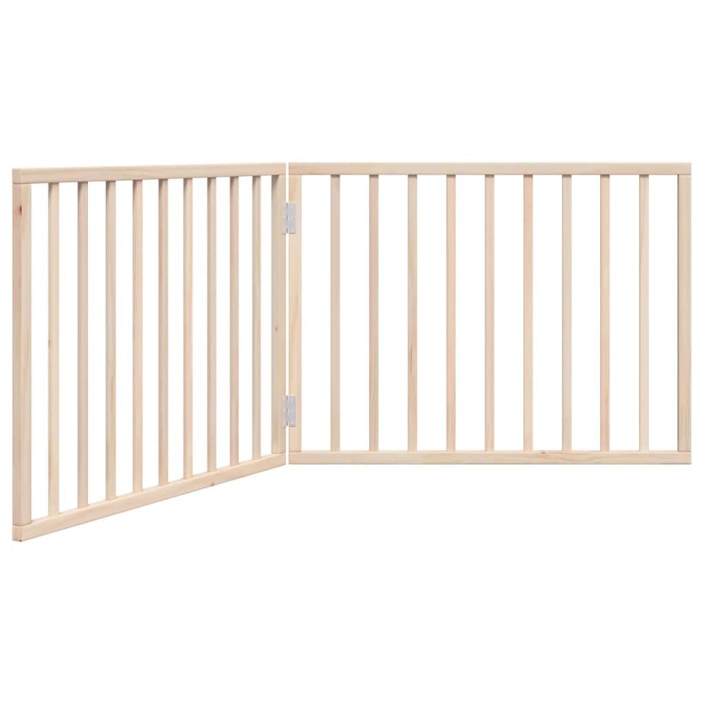vidaXL Skladací plot pre psov 2 panely 160 cm topoľové Obrázok produktu 
