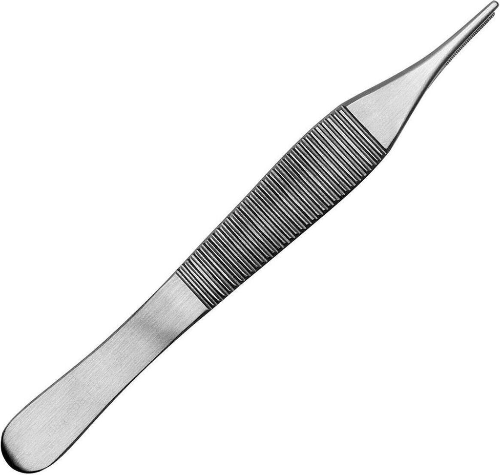 Splitterpinzette - geriefte Spitze - Edelstahl Produktbild 