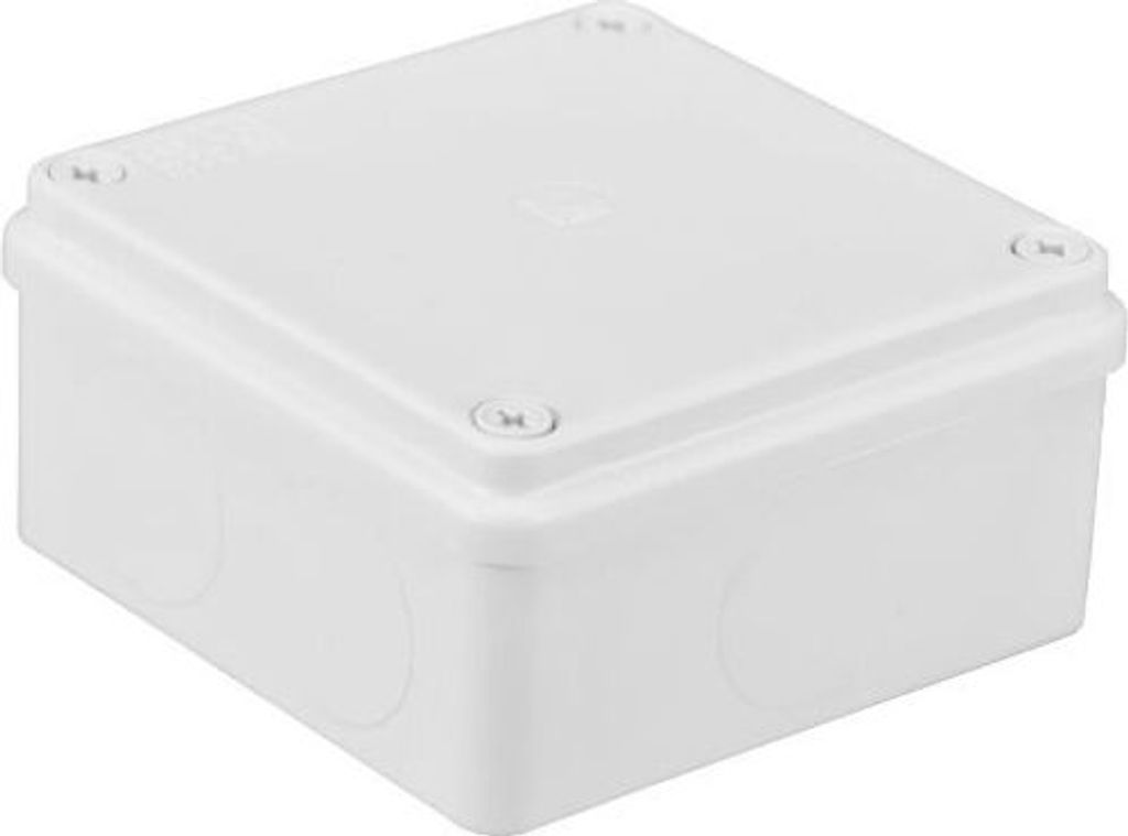Aufputzdose ohne Verschraubungen, weiß IP65, 100x100x50, PAWBOL S-BOX 116B