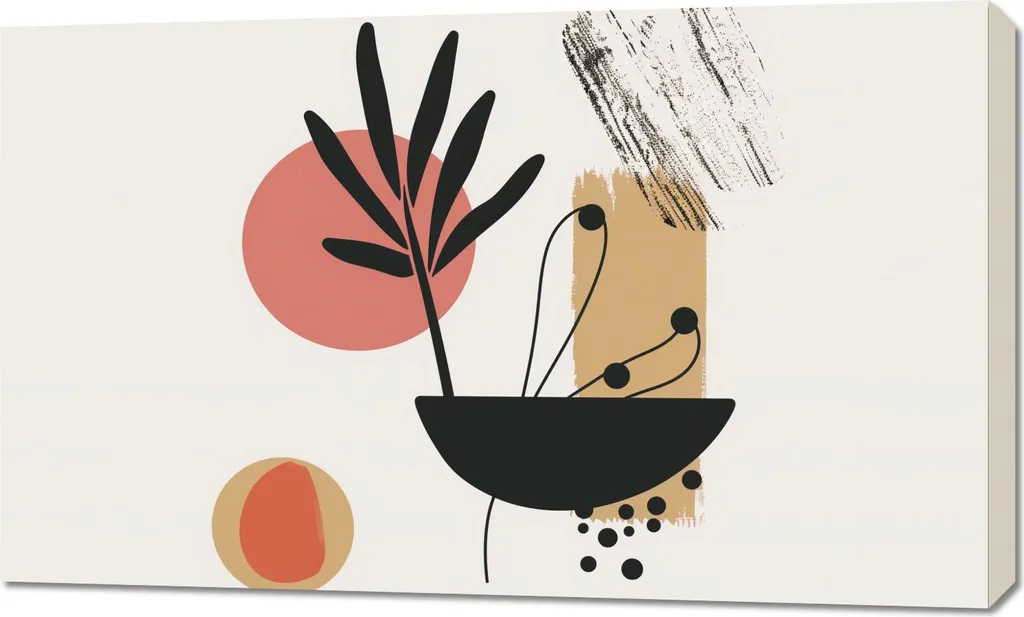 Tableau Image 100 x 60 cm Traits Créatifs Décoration Murale Abstraite