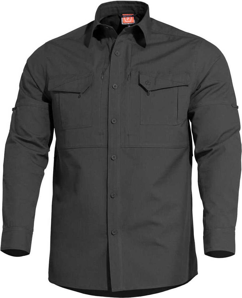 Pentagon Plato Tactic Langarmhemd Schwarz 3XL Schwarz 3XL