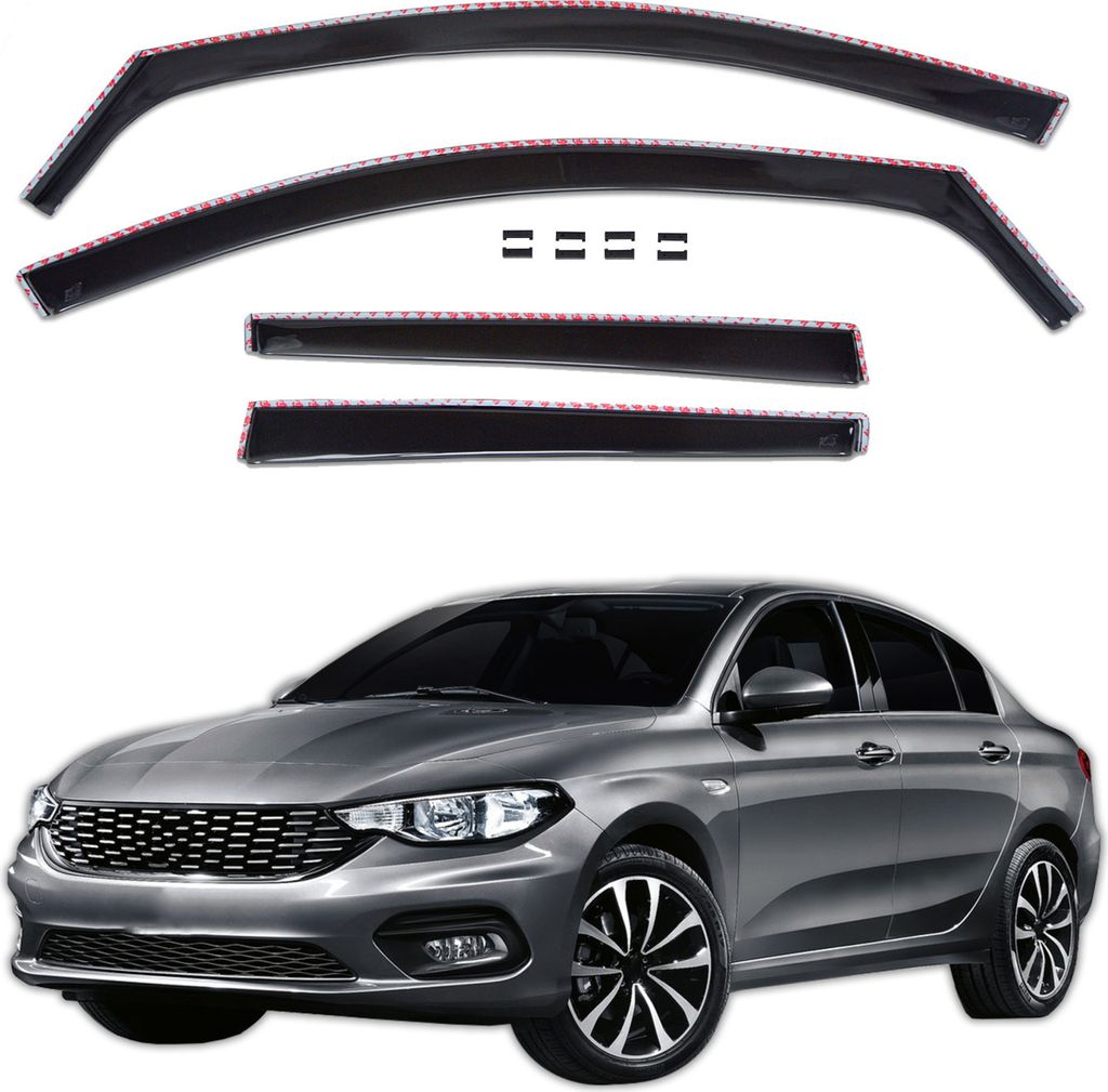 GP Déflecteurs Deflecteurs D'Air Pour Fiat Tipo Depuis 2016 Image du produit 