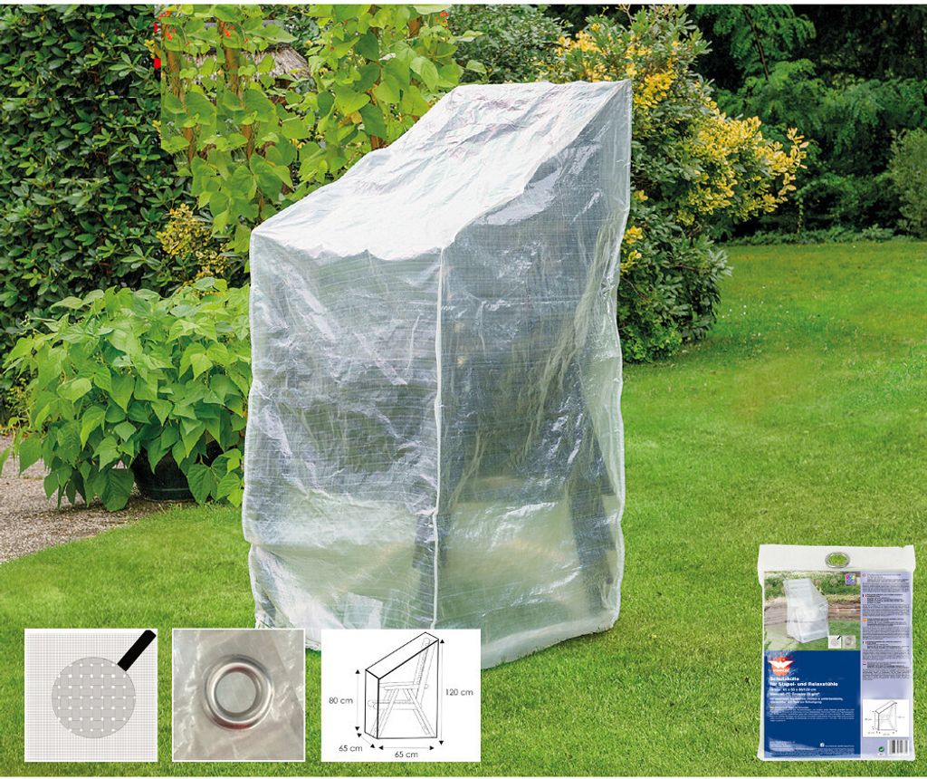 Schutzhülle transparent verstellbarer Stuhl,ca.65x65x120/80