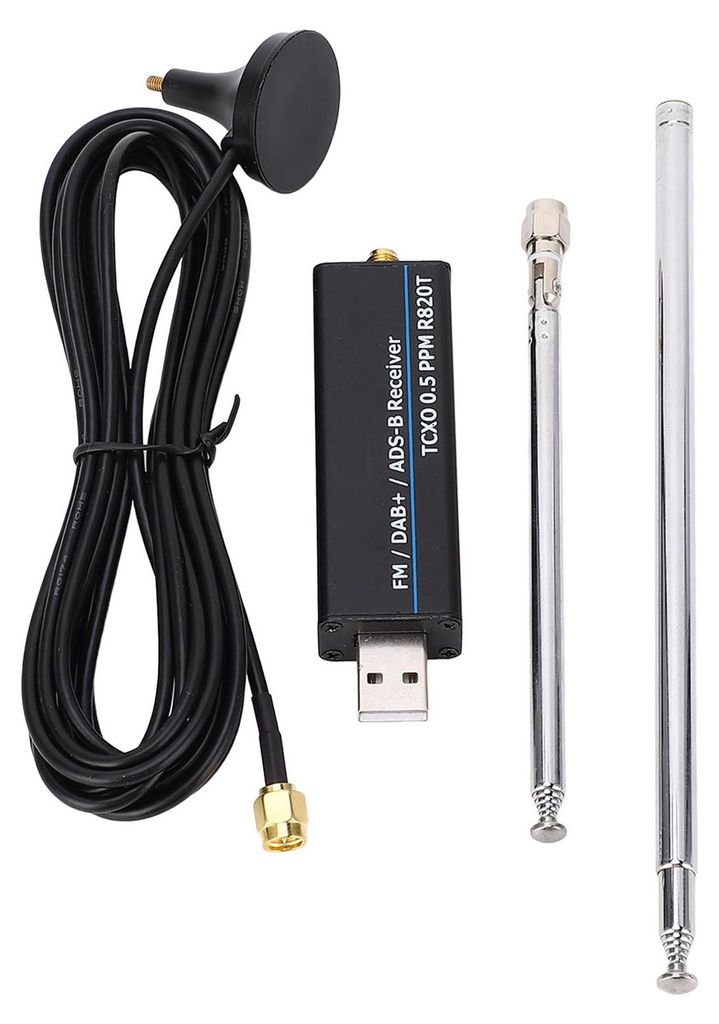 RTL SDR-ontvanger, frequentiebereik 100 kHz tot 1766 MHz, Productafbeelding 