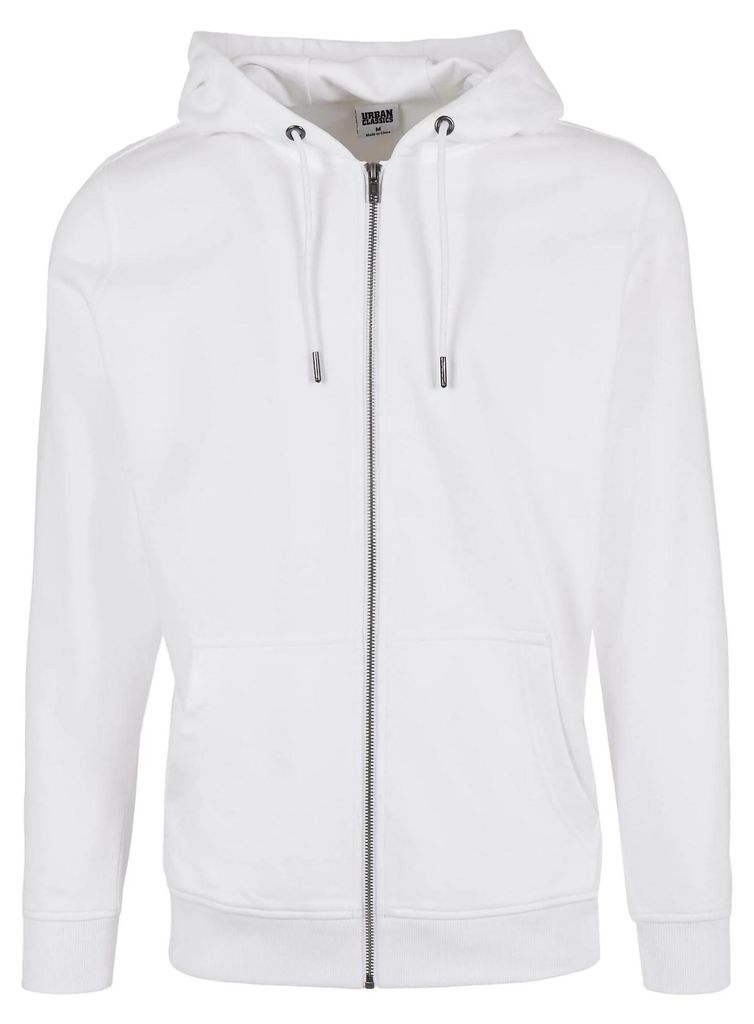 Urban Classics - "Basic" Hoodie mit durchgehendem Reißverschluss für Herren TN887 (L) (Weiß)
