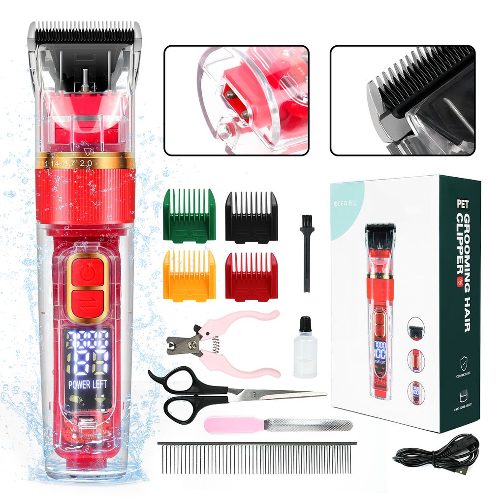 7Magic Haarschneider Kabelloser Haarschneidemachine, Rasierer mit Feineinstellung, IP55 Wasserdicht Multifunktionale Bartschneider, Drei einstellba...