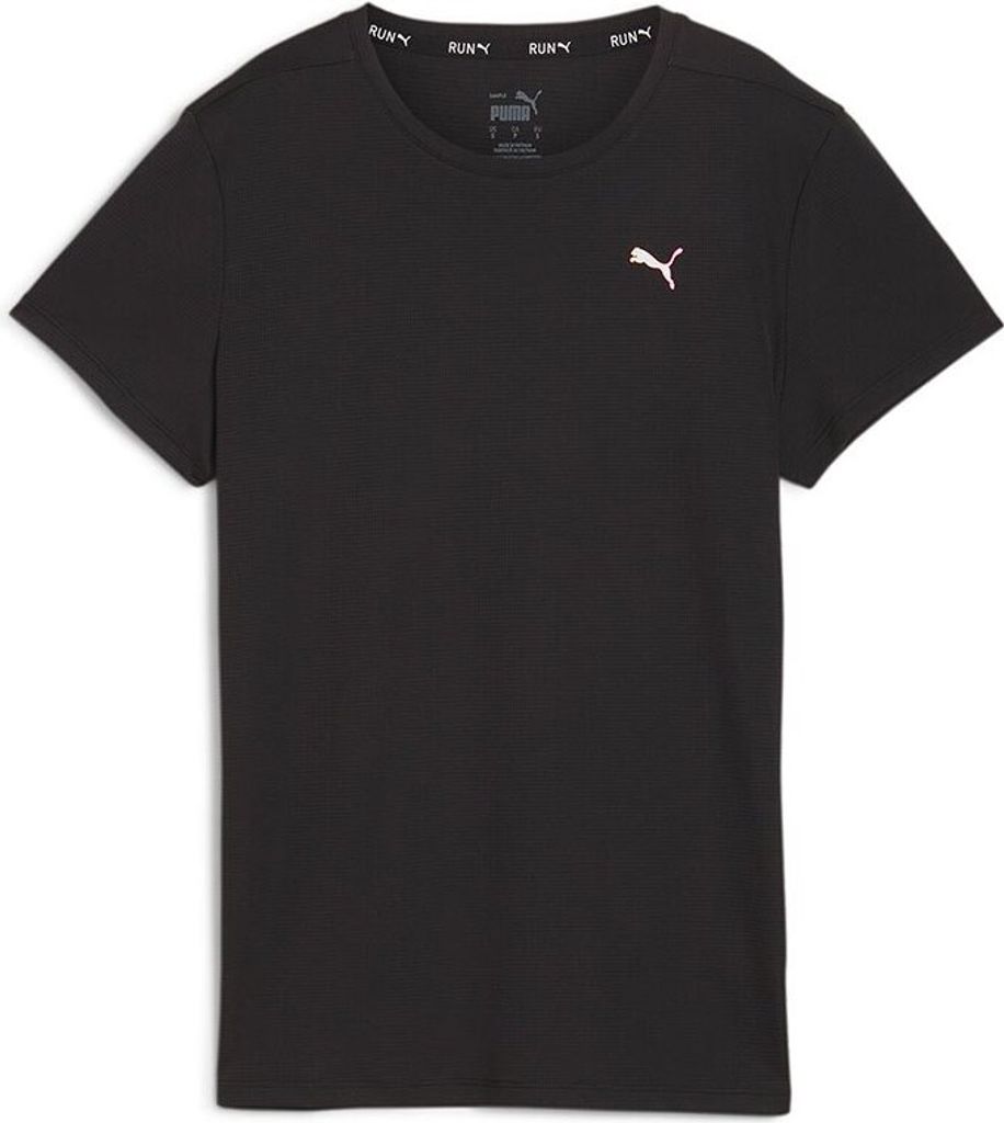 Puma Favroites Forever Faster Graphic Kurzarm-t-shirt Schwarz M Frau Schwarz M