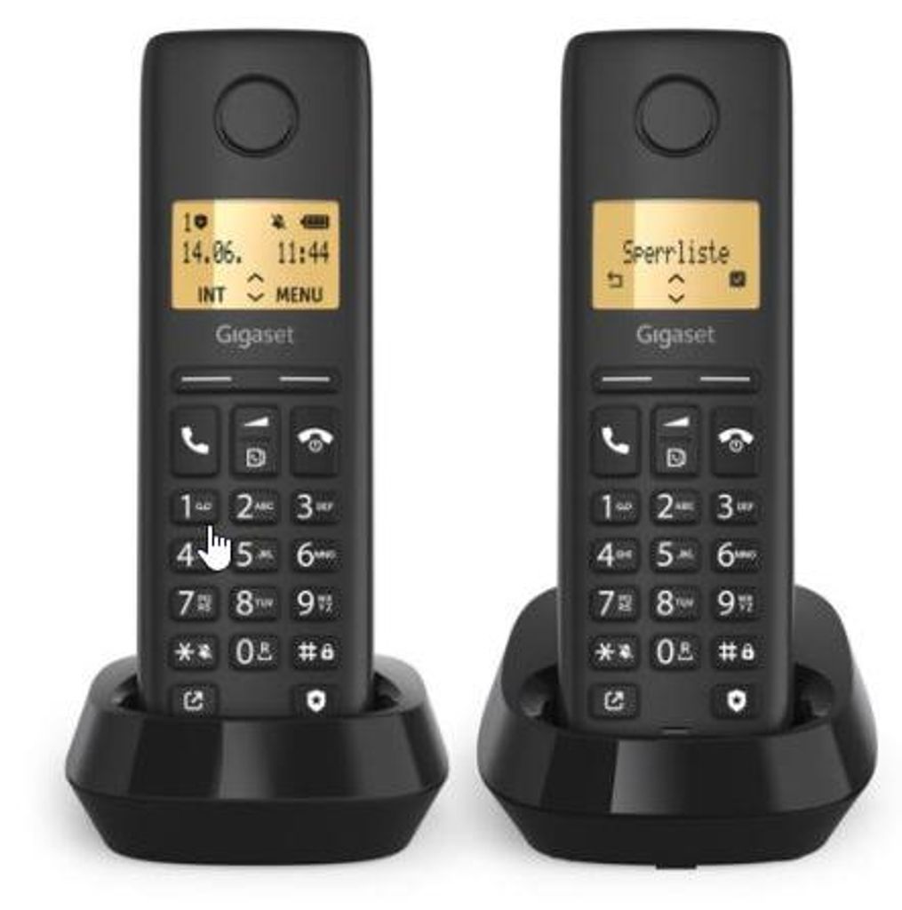 Gigaset PURE 100 duo, Analoges/DECT-Telefon, Kabelloses Produktbild 