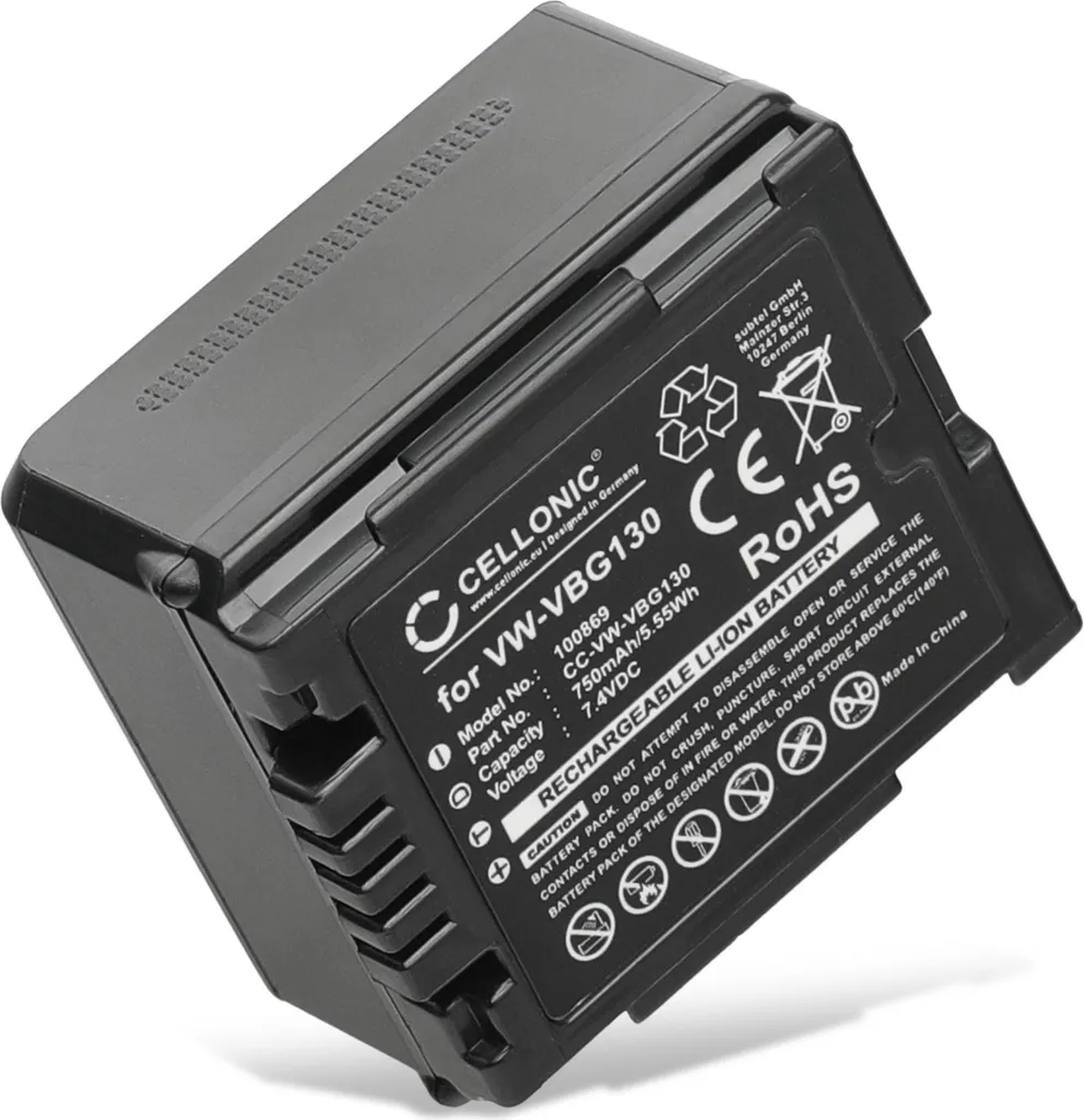 Batteria Economica per Panasonic VW-VBG130 SDR-H80 NV-GS320