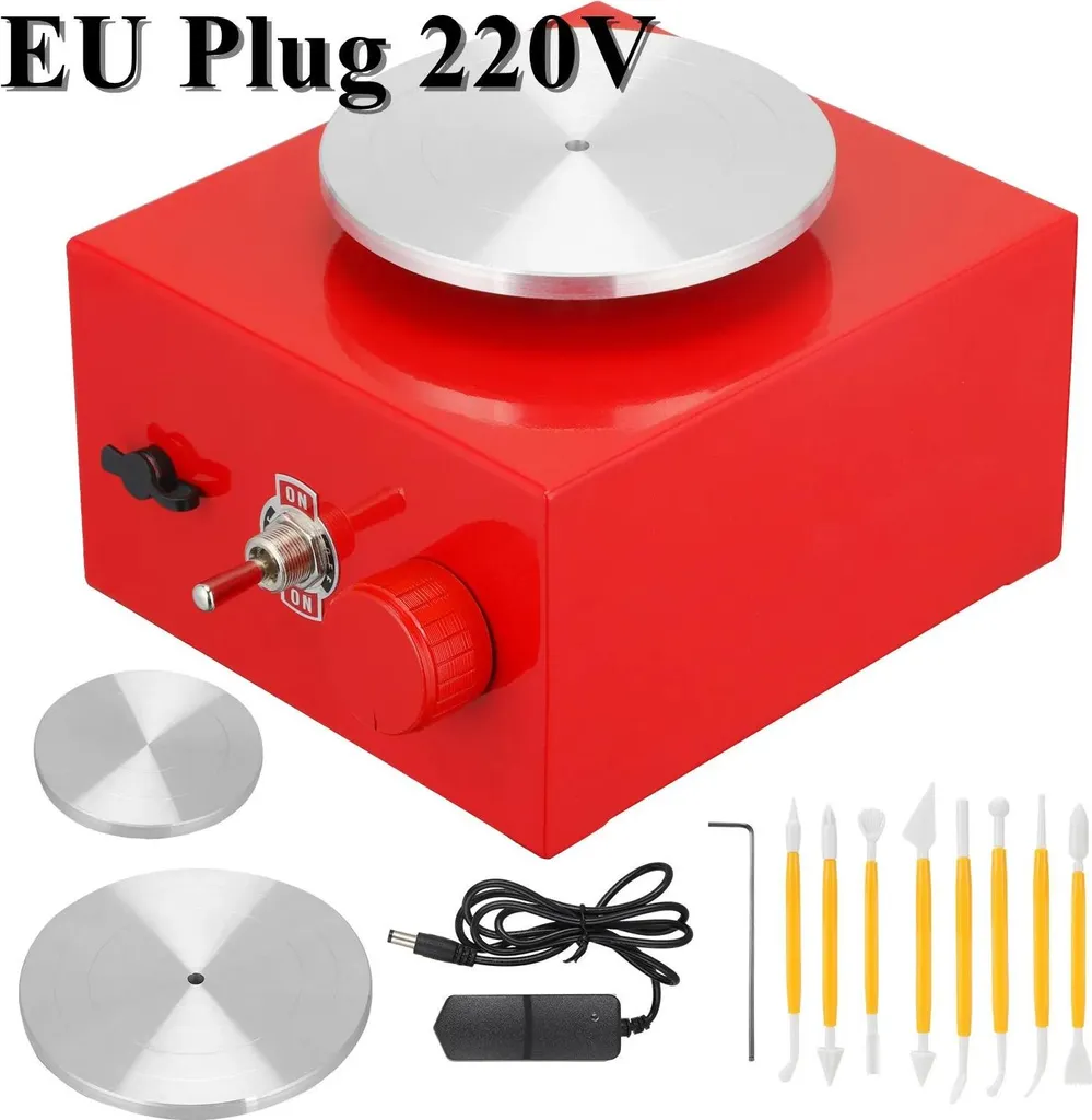 Machine de poterie électrique 220V avec écran LCD et plateau de 25cm