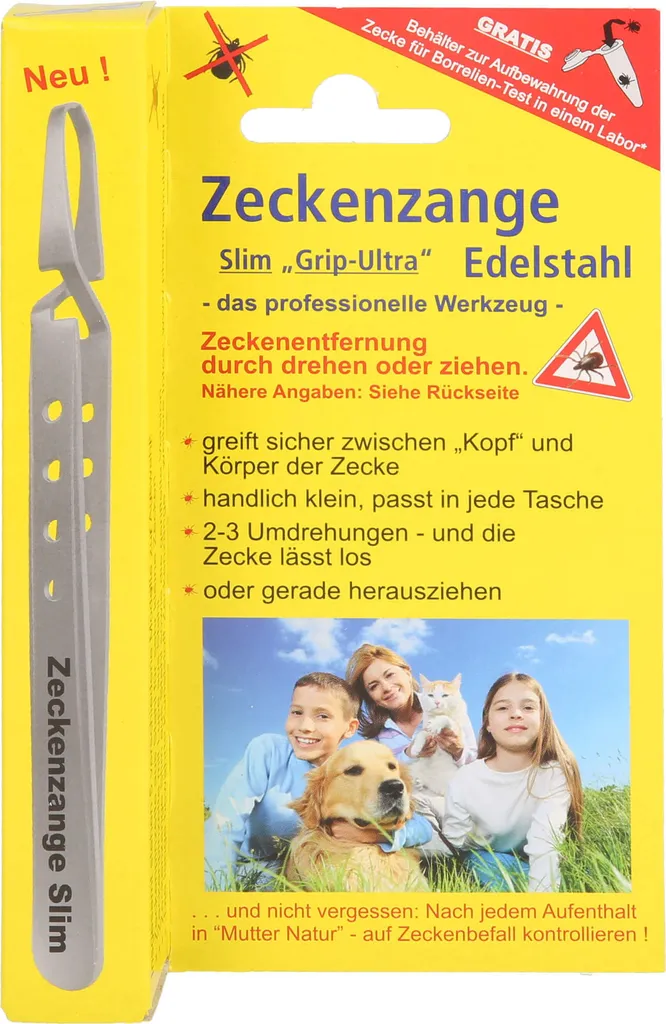 Pharma Brutscher Pinzetta Zecche Acciaio Chirurgico - Kit Survival 1pz