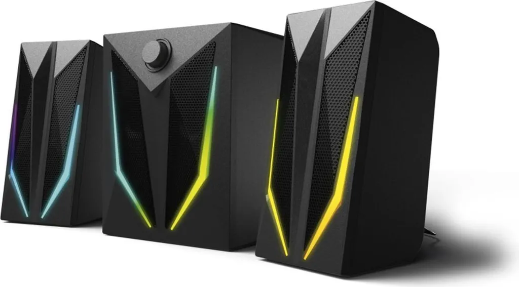 Système Audio BLAST-R 621 Gaming avec Caisson en Bois et Basses Boostées