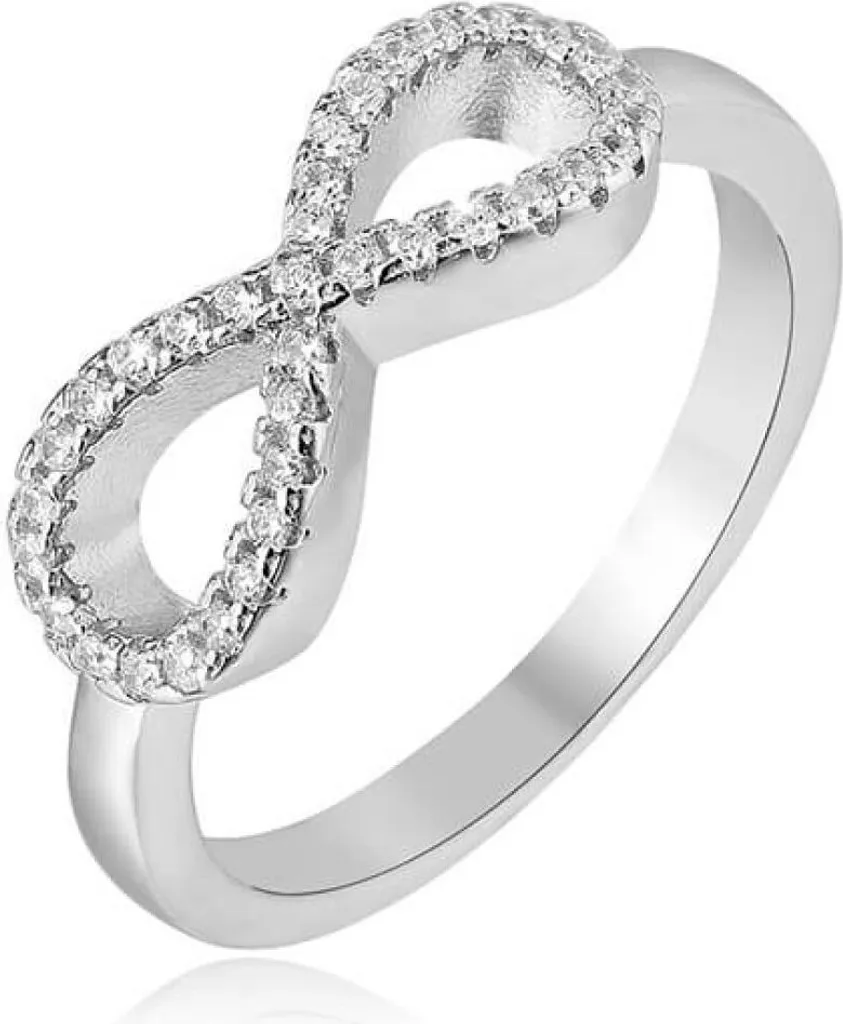 Anello Argento 925 Infinity AGG208 Misura 52 - Gioiello Minimal Donna