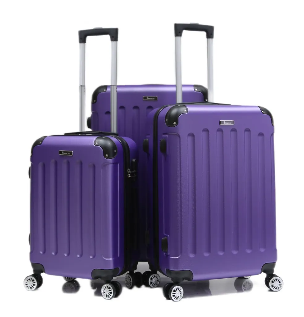 Offerta Set 3 Valigie Viola | Tris Trolley Rigidi ABS Prezzo Outlet - 2