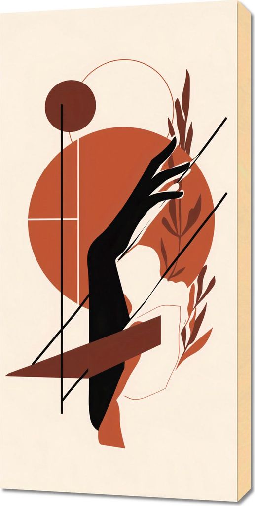 Bild 50x100cm Dämmerung in der Hand