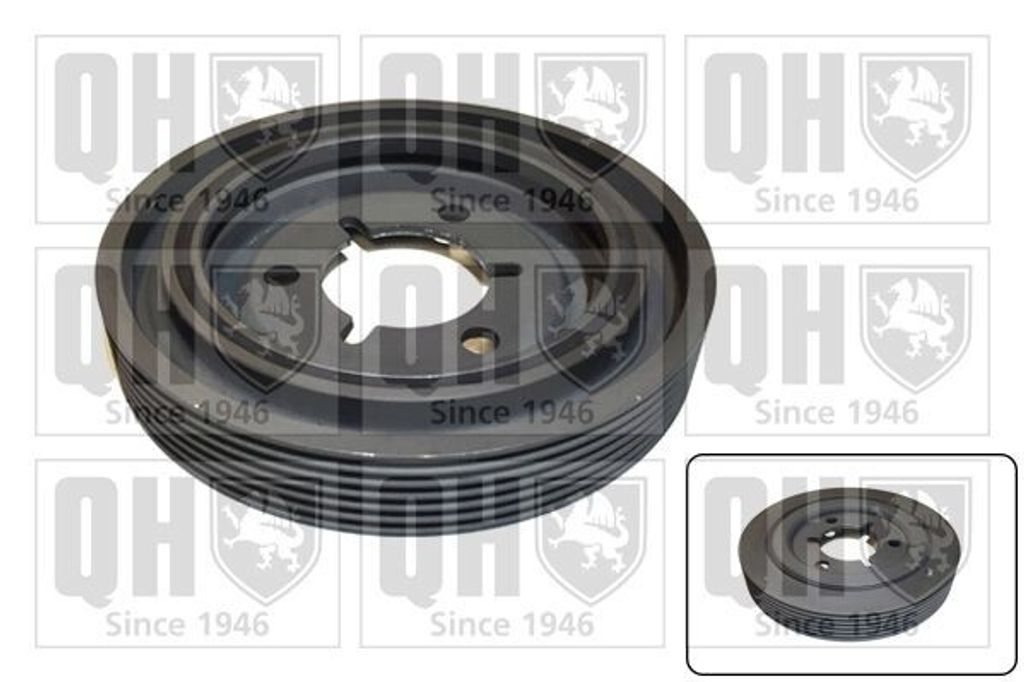 QUINTON HAZELL QCD66 Riemenscheibe Kurbelwelle passend für PEUGEOT 307 (3A/C) 152mm