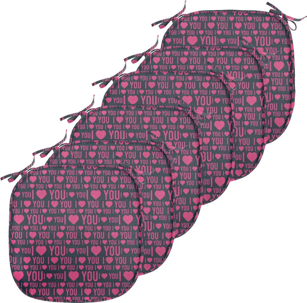 Lot 6 Coussins de Chaise Anti-Tache et Confortables - Adieu Mal de Dos