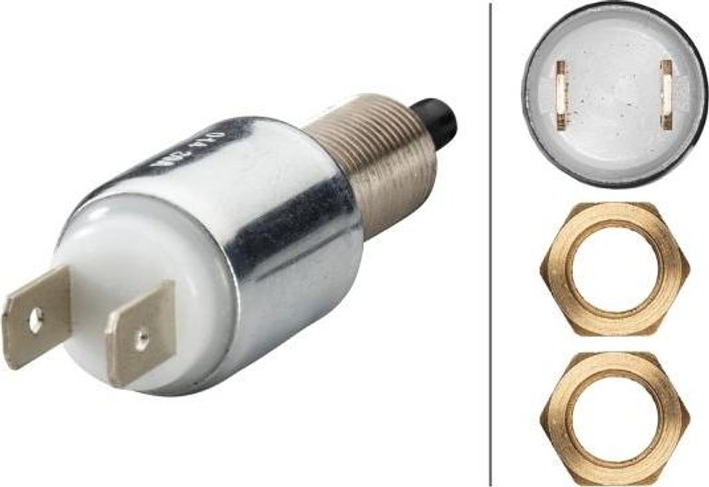 HELLA 6DF 003 263-001 Bremslichtschalter OE 1297702371 kompatibel mit T1, 740, 850, 940, 960