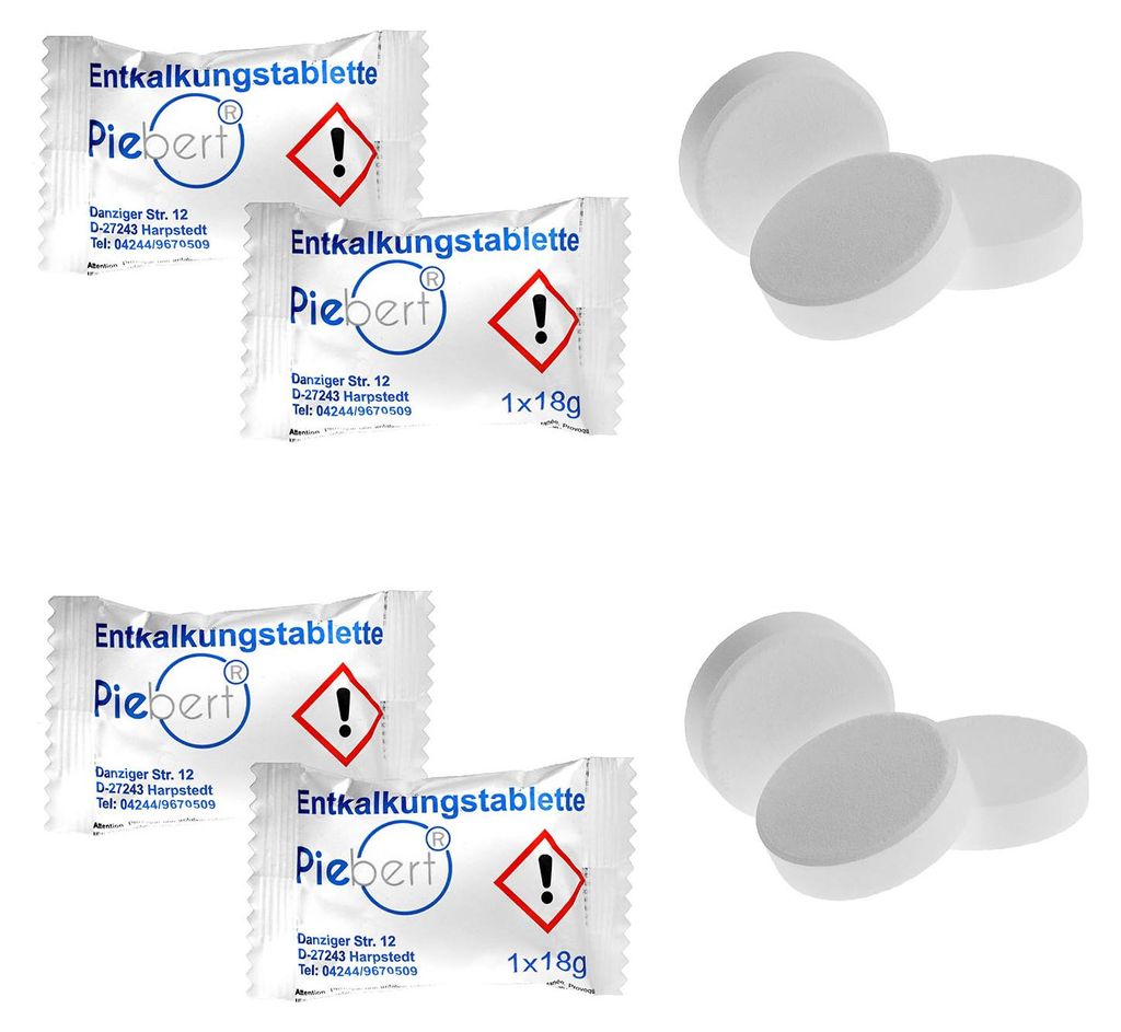 Piebert Kalklösetabletten 8730 einzeln verpackt 30er Set Produktbild 