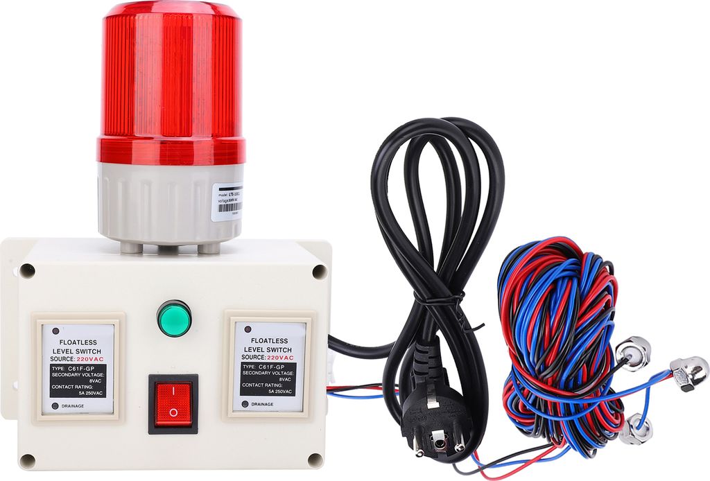 Wasserstandsalarmsensor 90–105 dB, einstellbar, Produktbild 