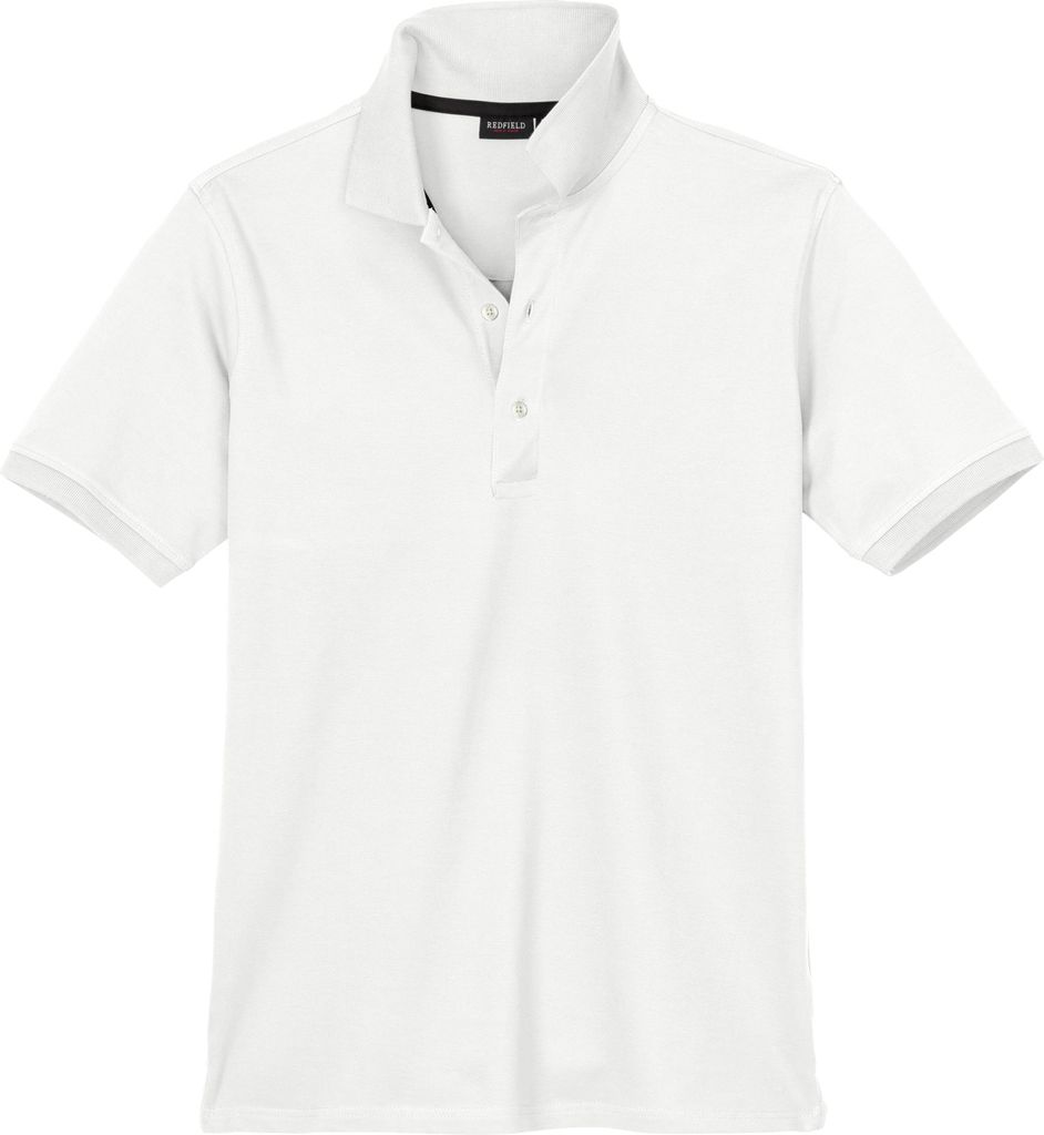 Redfield weißes Basic Stretch-Poloshirt Übergröße