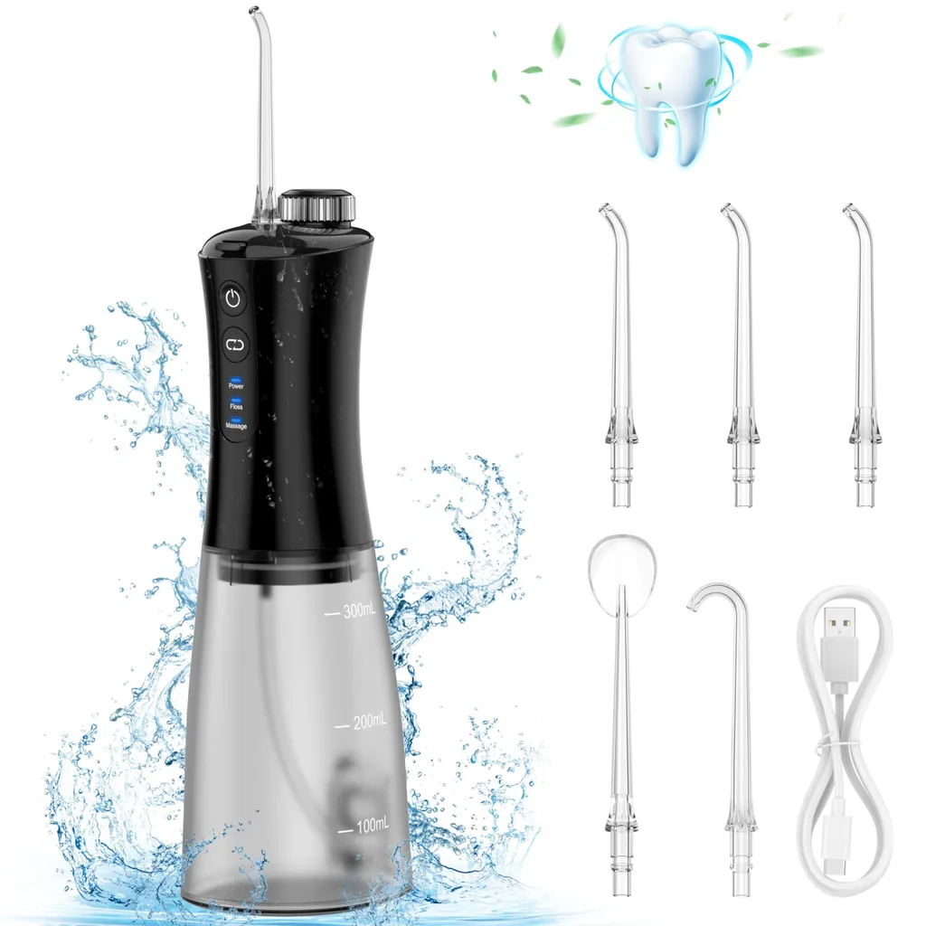 Irrigateur buccal de voyage 350 ml - Idéal pour appareil dentaire