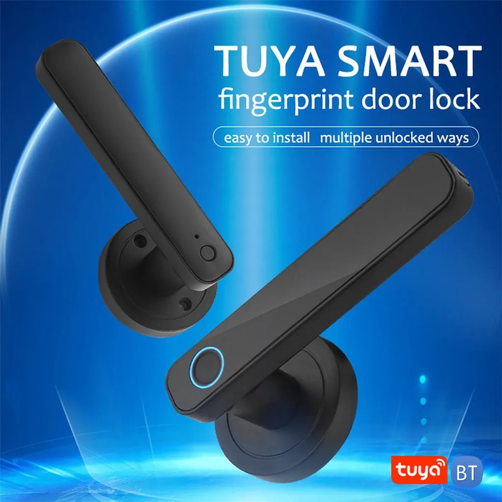 Serrure Connectée Tuya App Control avec Déverrouillage par Empreinte