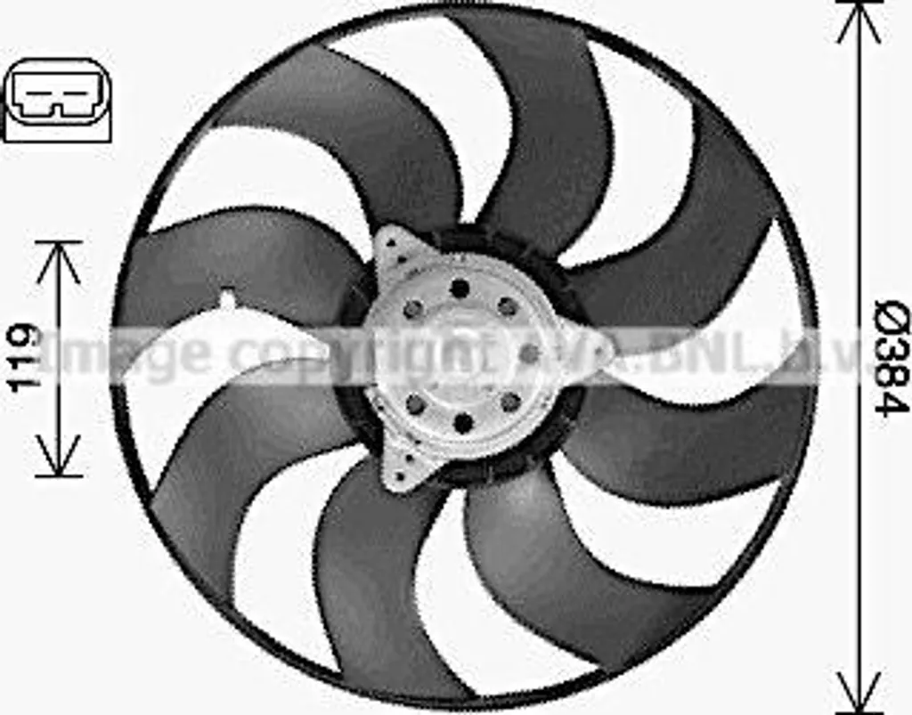 Solution Surchauffe : Ventilateur Kangoo AVA RT7664 Référence 7701062959