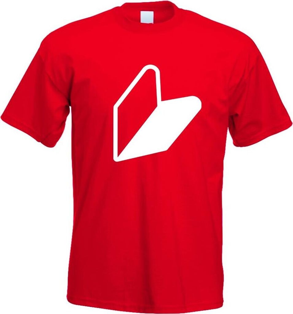 Kiwistar - T-Shirt - rot - Wakaba JDM Japan Motiv Bedruckt Funshirt Design Print - mit Motiv Bedruckt - Funshirt Design - Sport - Freizeit - Herren...