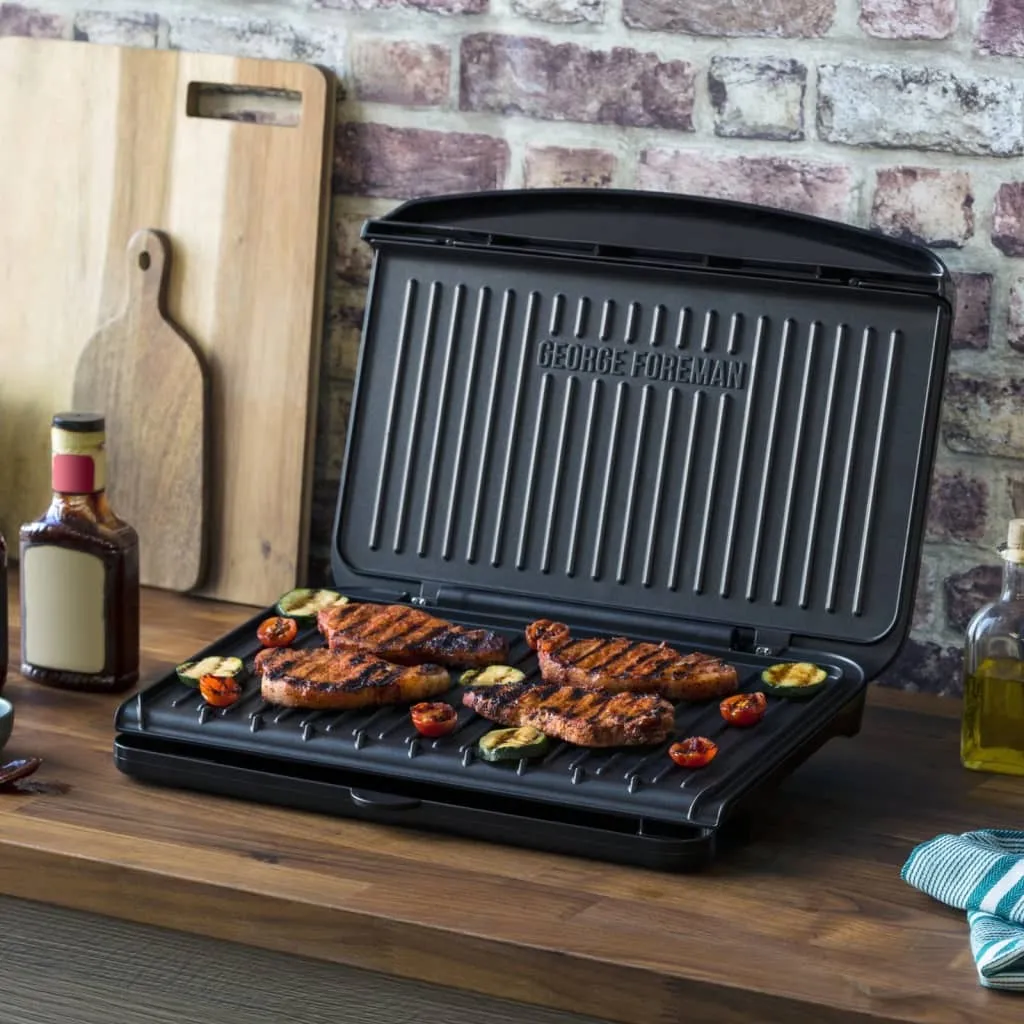 George Foreman Fit Grill Large 25820-56 Gril de Contact Noir Polyvalent