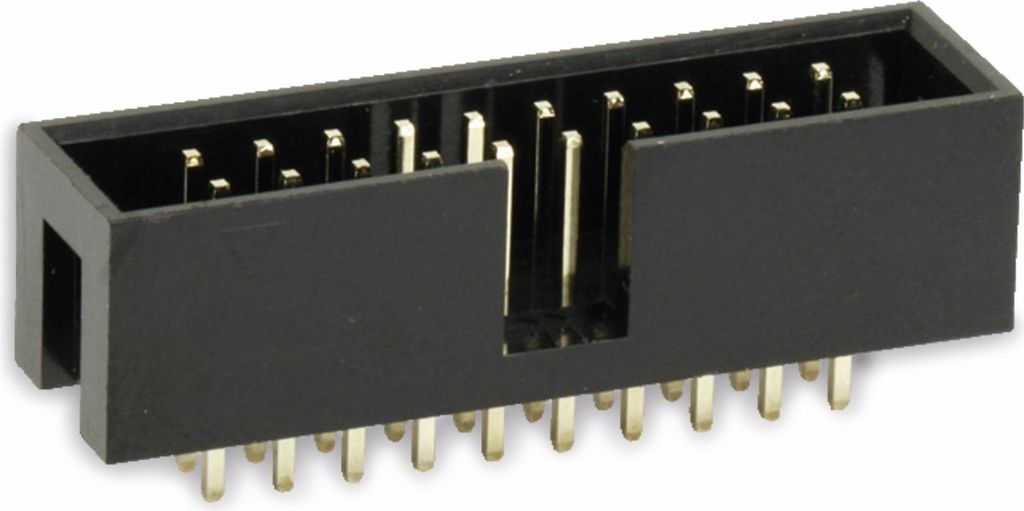 econ connect WS20G, DIN 41651, Schwarz, Messing, Thermoplastisches Polyester (PBT), 500 V, 5000 mΩ, 3 A