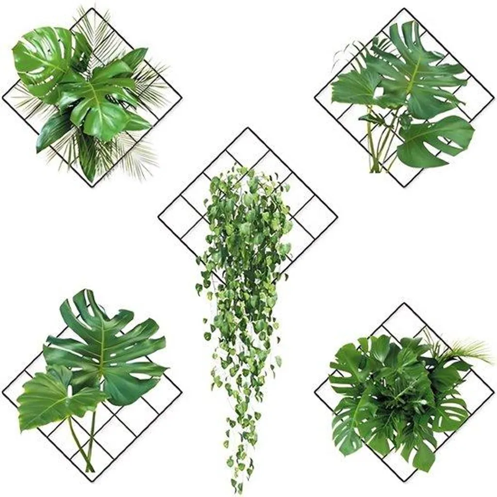 Ambiance zen stickers muraux 3D plantes pour chambre et salon Lot de 5
