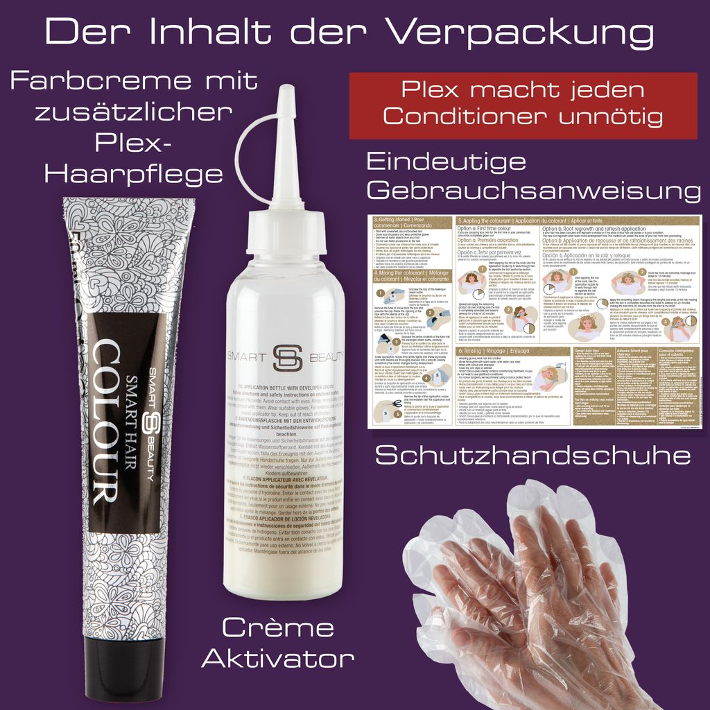 Smart Beauty Amethyst Lila permanentes Haarfärbemittel mit Produktbild 8