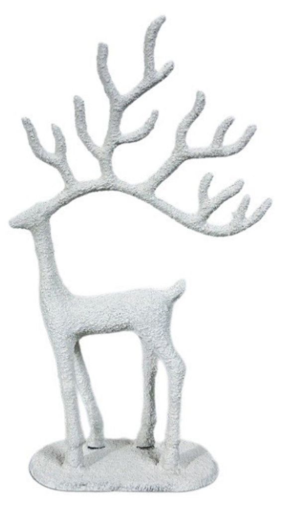 Weihnachts-Rentierstatue, minimalistische künstlerische Hirschfigur aus Metall, Tierskulptur, Dekoration für Zuhause, Büro oder Schreibtisch.