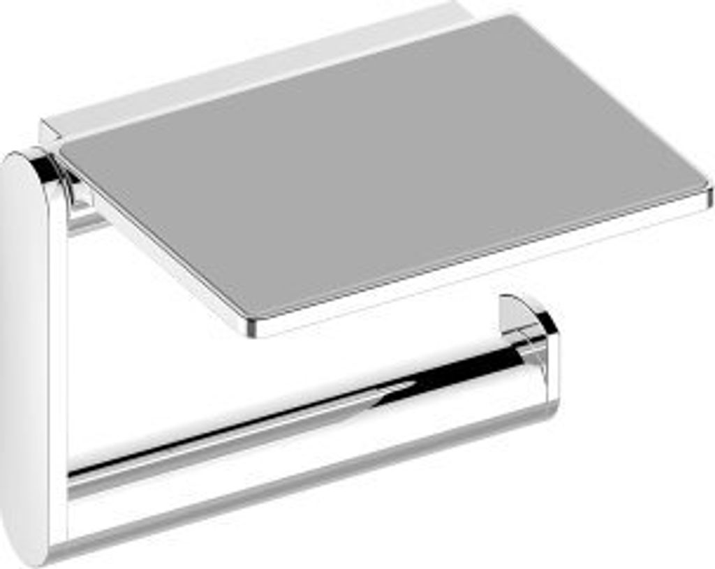 KEUCO PLAN Toilettenpapierhalter mit Ablage, schwenkbar, 14973210000