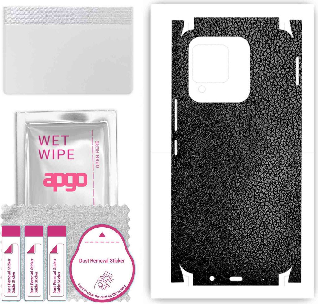 apgo Rückseite + Seiten Schutzfolie, Skin, kompatibel mit Tecno Spark 8, Hinten Displayschutzfolie aus Vinylfolie, kratzfest, einfache Montage - S...