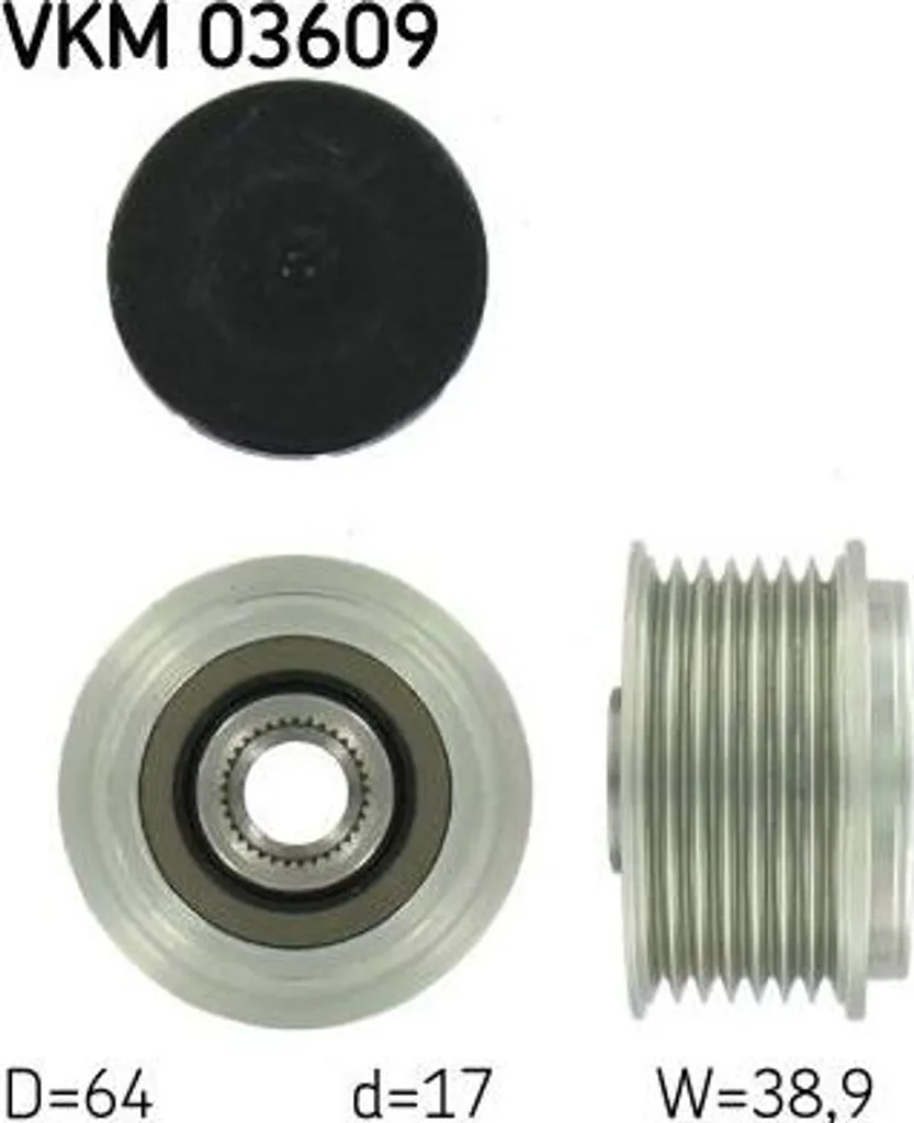 Kit poulie débrayable alternateur pour Patrol et Master - SKF VKM03609