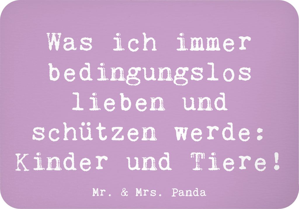 Mr. & Mrs. Panda magnet Spruch Schutz für Kinder - Lavendeltraum - Geschenk, haftmagnet, rechteckmagnet, Gefühl, Notizhalter, Zitat, Beruhigend, ...