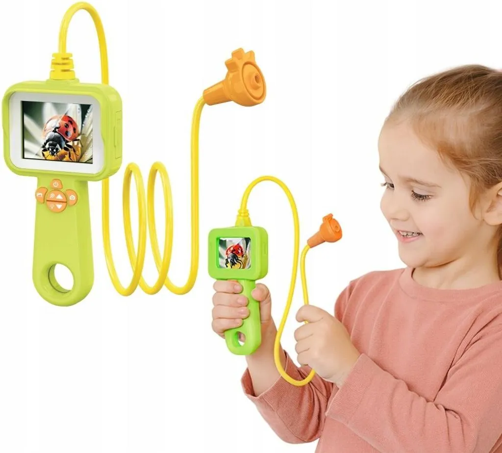 Borescope enfant avec écran LCD - Caméra flexible étanche 2 mètres