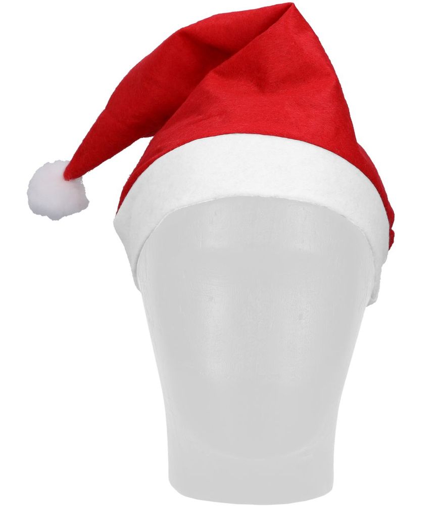 Weihnachtsmütze Nikolausmütze mit Haarclip X-MAS Santa Claus Mütze Haarspange 