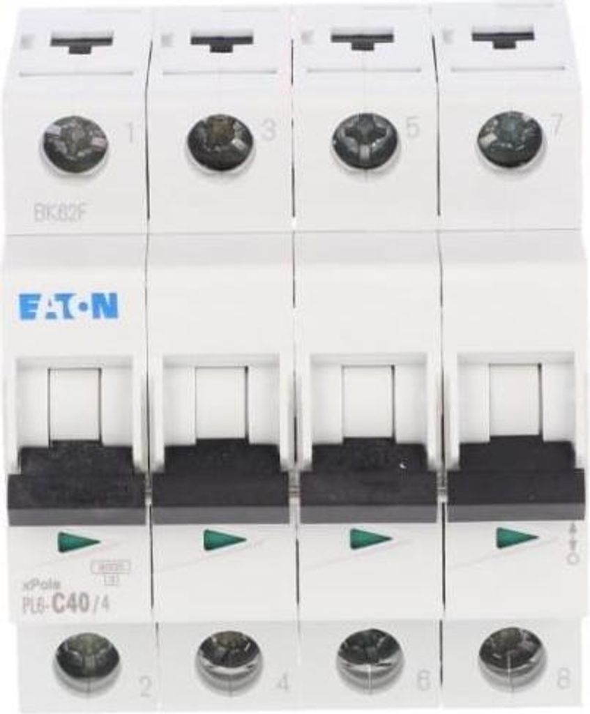 Disjoncteur de protection de circuit 4P C 40A 6kA AC Image du produit 