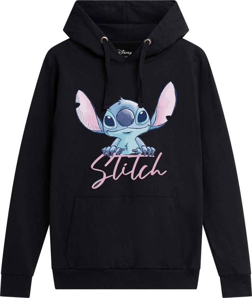 Lilo & Stitch - Kapuzenpullover für Damen TV2480 (XL) (Schwarz)