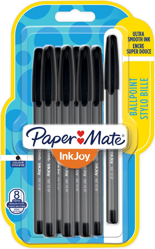 Paper:Mate Kugelschreiber InkJoy 100 8er Blister schwarz